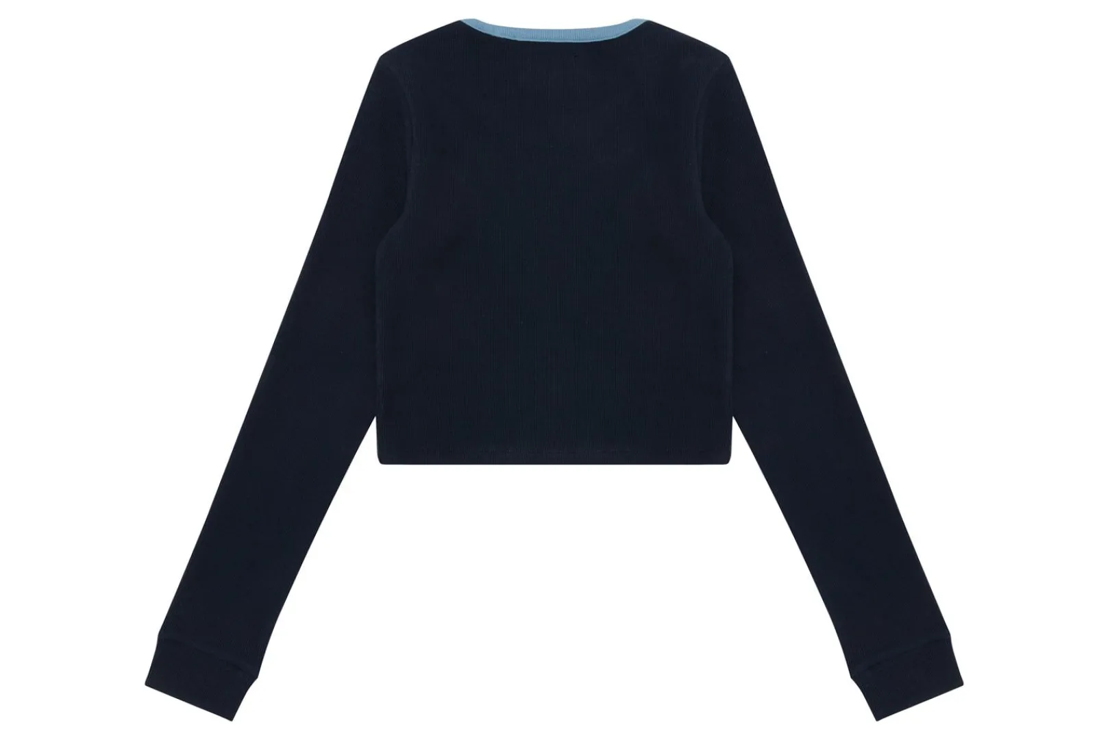 0PX RIPPENTOP MIT FARBLICH GEMISCHTEM KRAGEN Best Sale