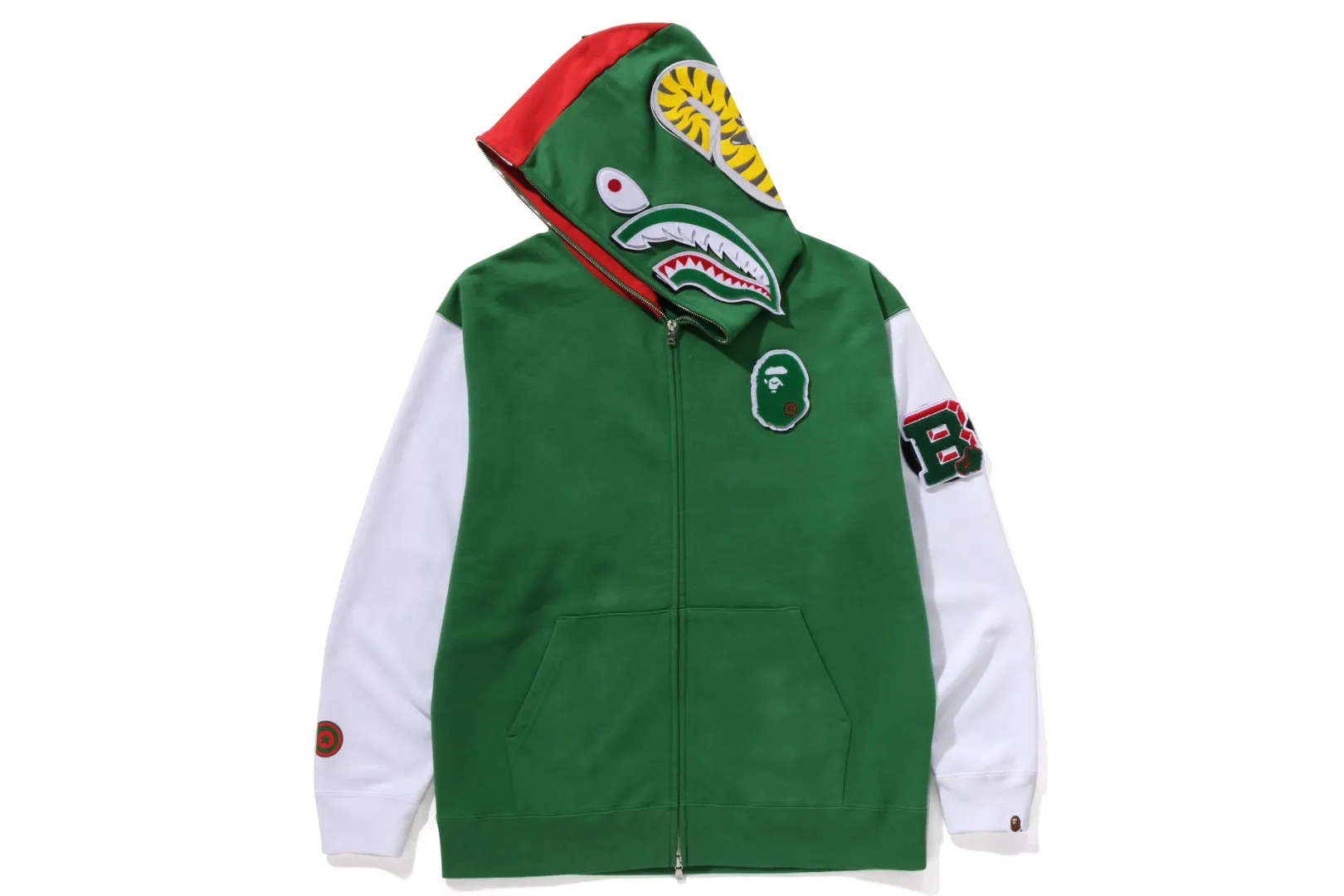 shark_full_zip_hoodie_italy_mens_2.webp 0ZX SHARK FULL ZIP HOODIE ITALY MENS GREEN Hot