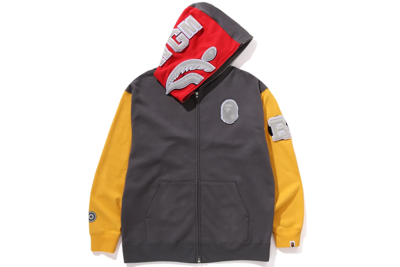 0ZX SHARK FULL ZIP HOODIE MALAYSIA MENS GREY Outlet