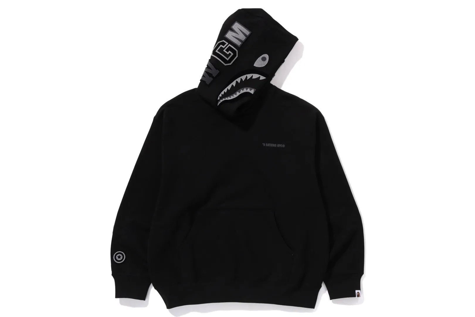 0ZX SHARK LOGO RELAXED FIT PULLOVER HOODIE MENS Best Sale