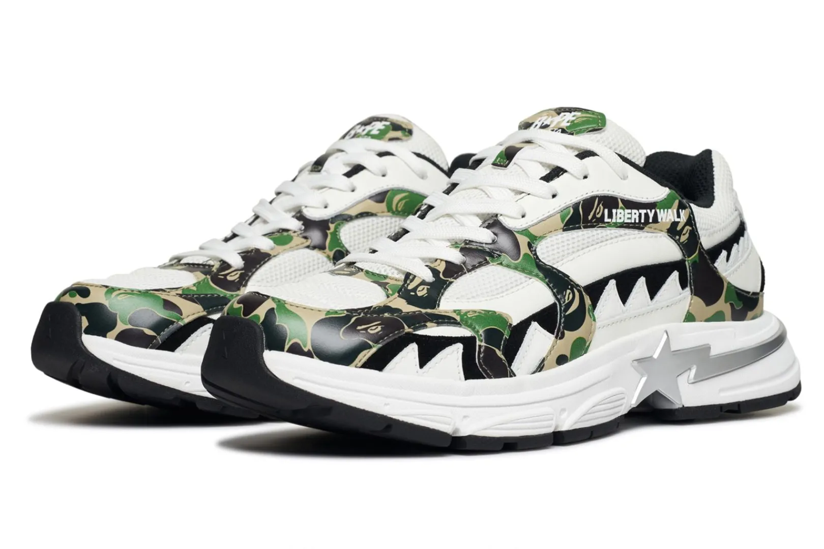 0ZX SHARK STA - BAPE X LBWK MENS GREEN Hot