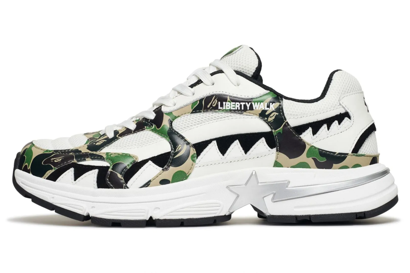 0ZX SHARK STA - BAPE X LBWK MENS GREEN Hot