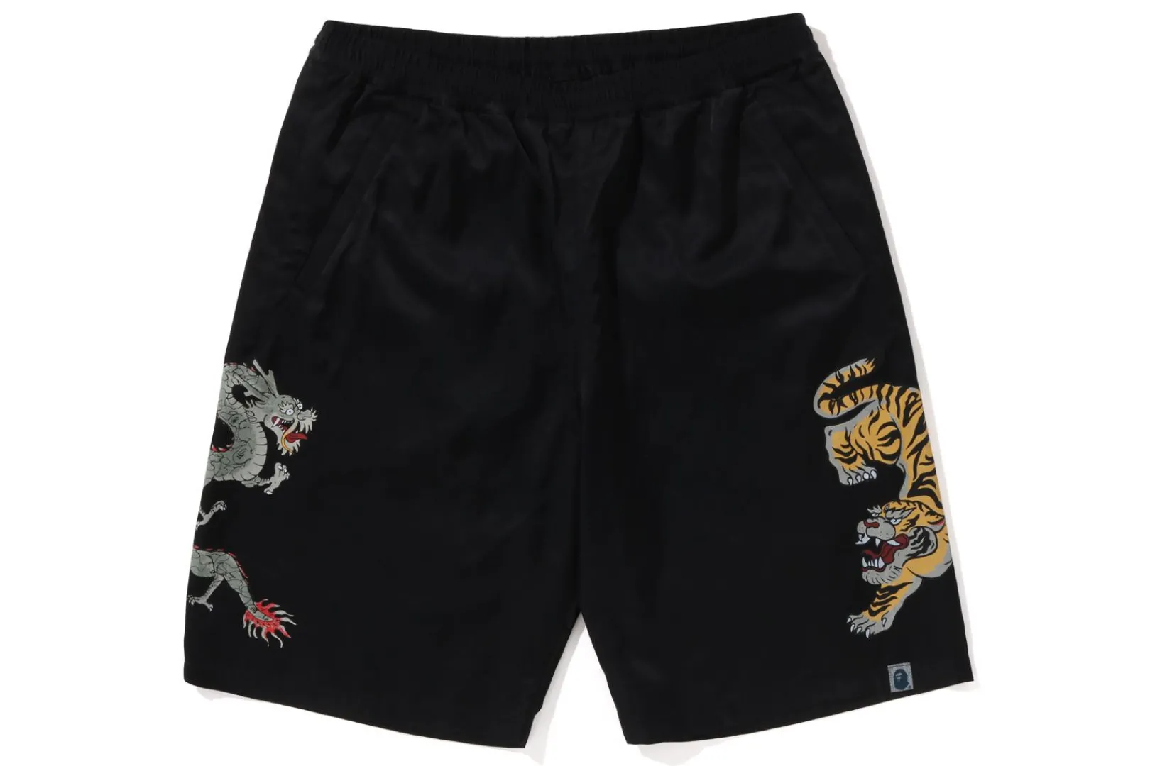 0ZX SHORTS MIT JAPANISCHEM MOTIV SCHWARZ Store