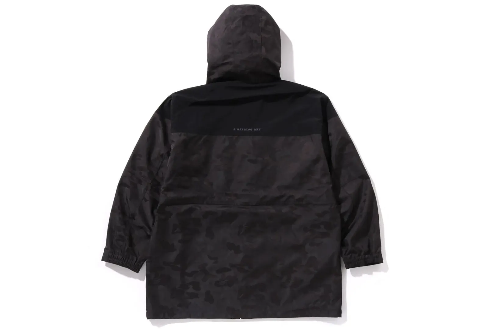 solid_camo_jacquard_long_coat_mens_2.webp 0ZX SOLID CAMO JACQUARD LONG COAT MENS BLACK Discount
