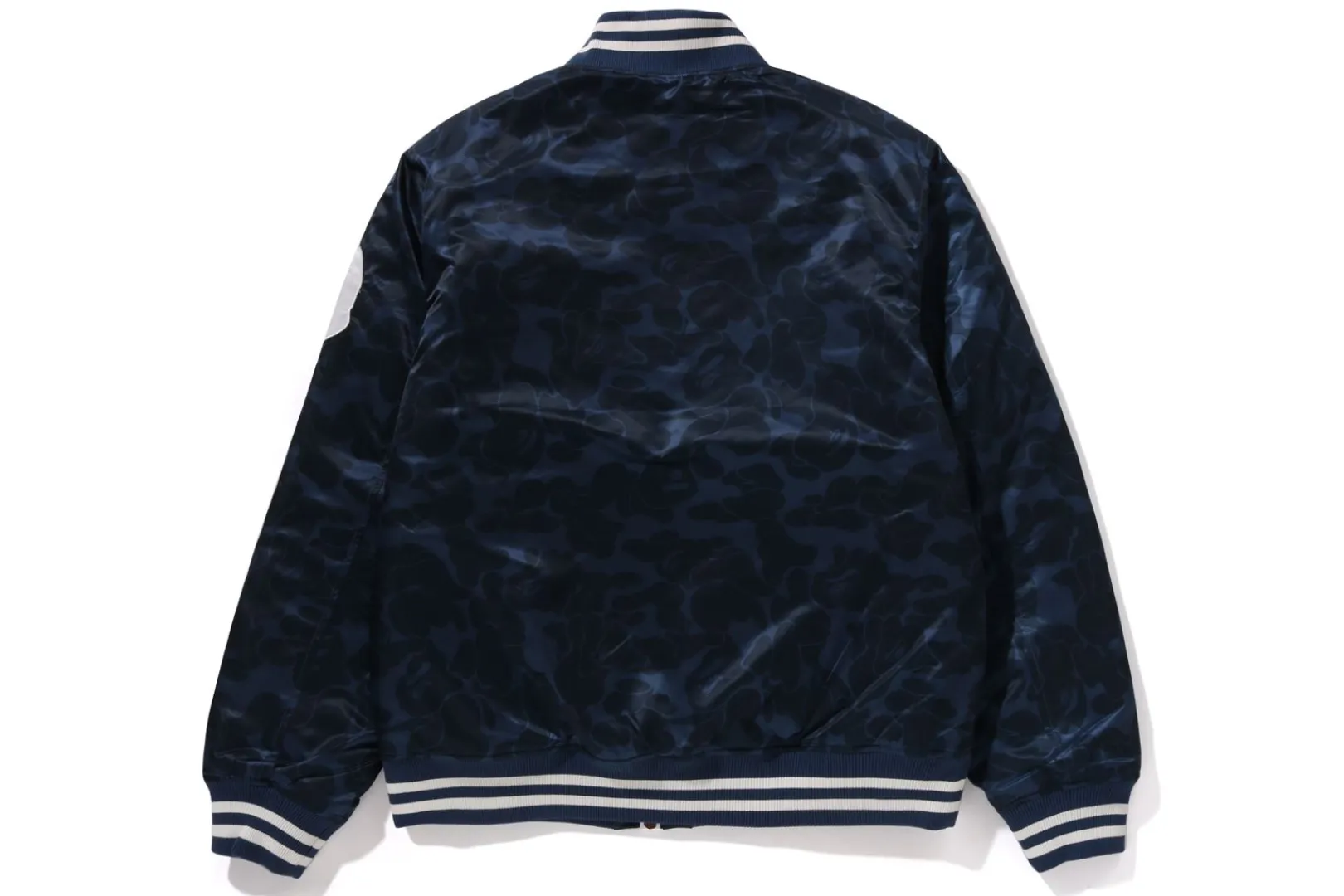 0ZX SOLID CAMO NYC LOGO NYLON VARSITY JACKET MENS Hot