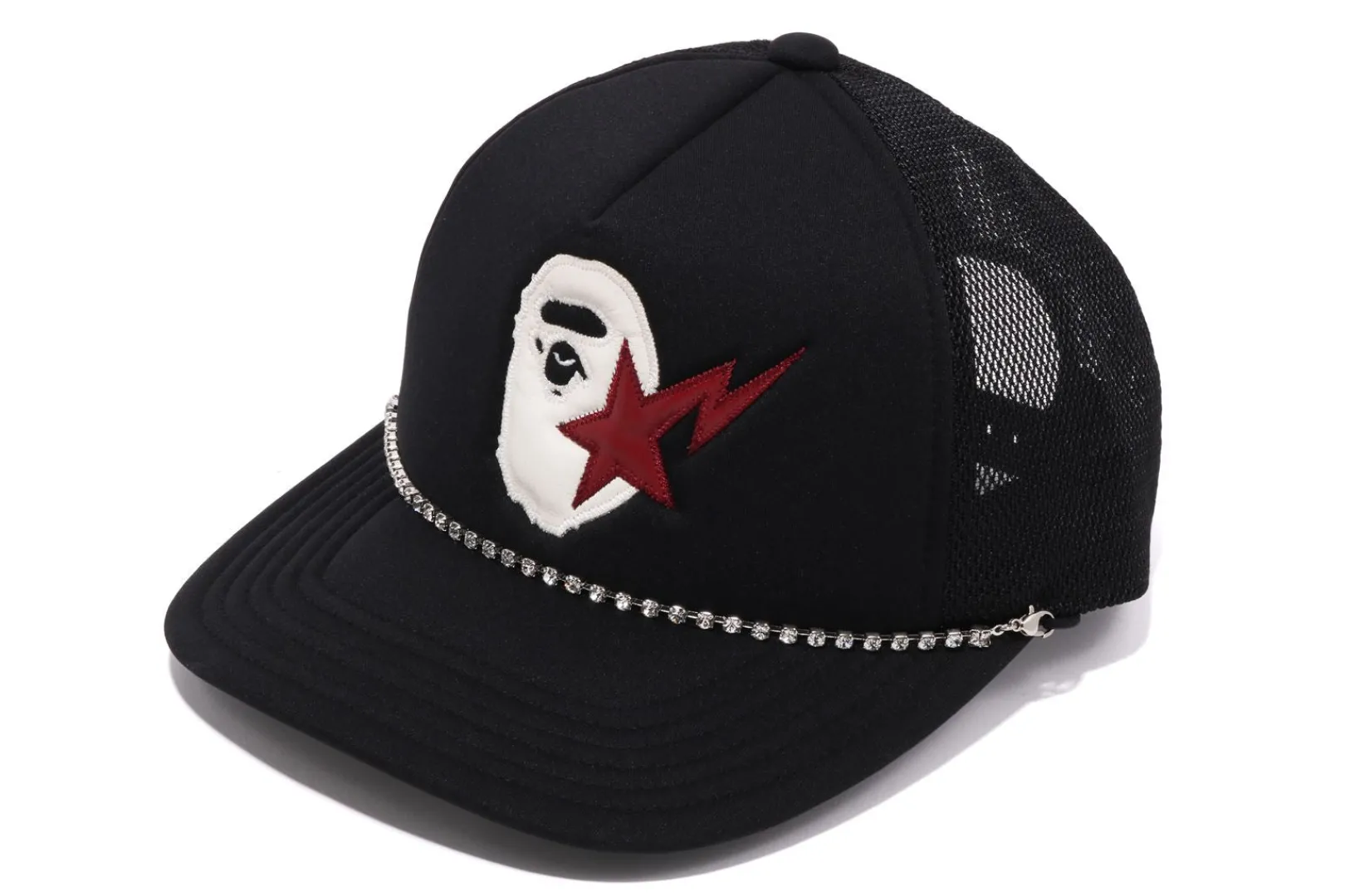 0ZX STA APE HEAD LEATHER PATCHED MESH CAP MENS Cheap