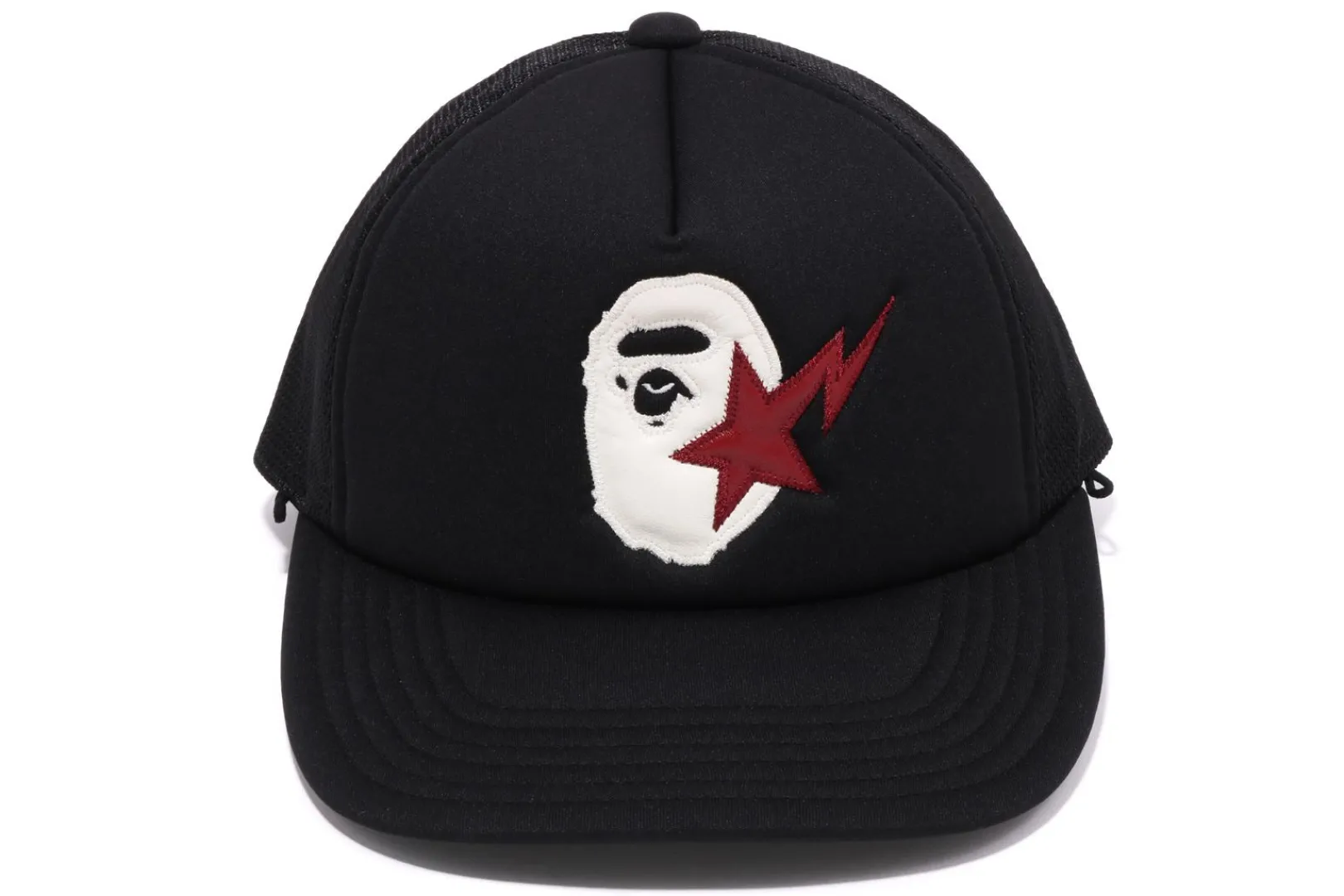 sta_ape_head_leather_patched_mesh_cap_mens_2.webp 0ZX STA APE HEAD LEATHER PATCHED MESH CAP MENS Cheap