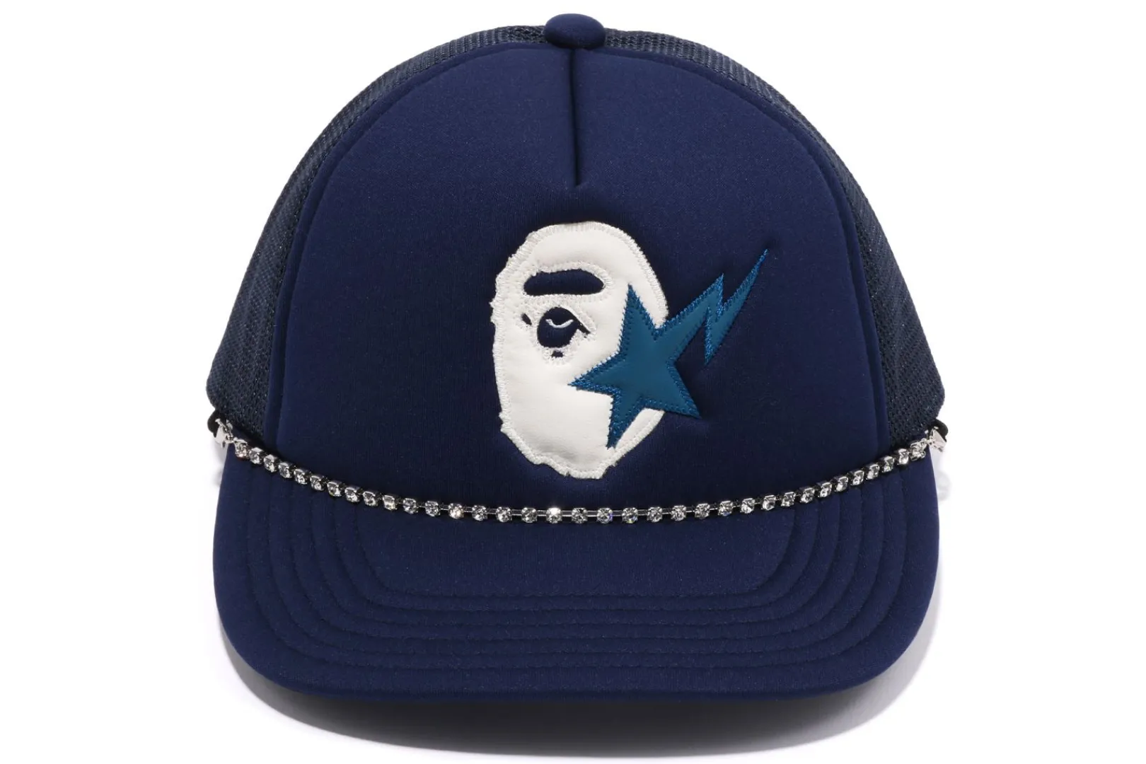 sta_ape_head_leather_patched_mesh_cap_mens_5.webp 0ZX STA APE HEAD LEATHER PATCHED MESH CAP MENS Cheap