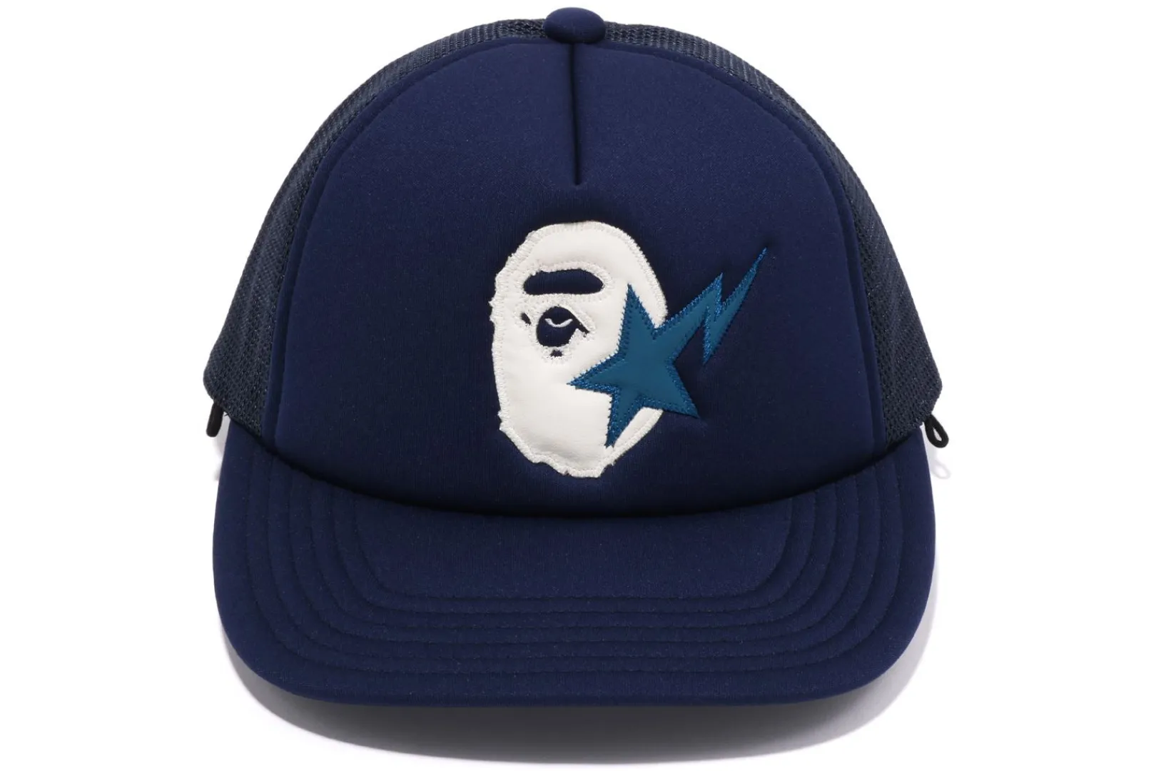 sta_ape_head_leather_patched_mesh_cap_mens_6.webp 0ZX STA APE HEAD LEATHER PATCHED MESH CAP MENS Cheap
