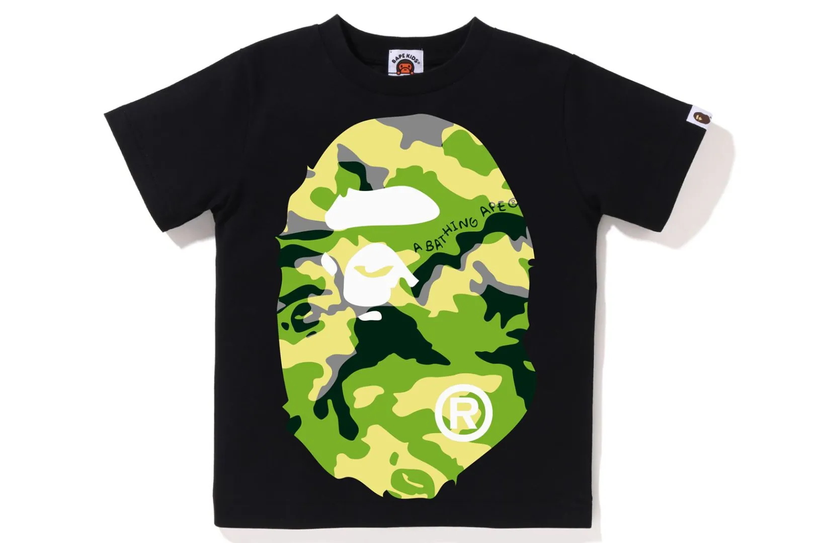 0ZX WOODLAND CAMO BIG APE HEAD TEE KIDS Best Sale