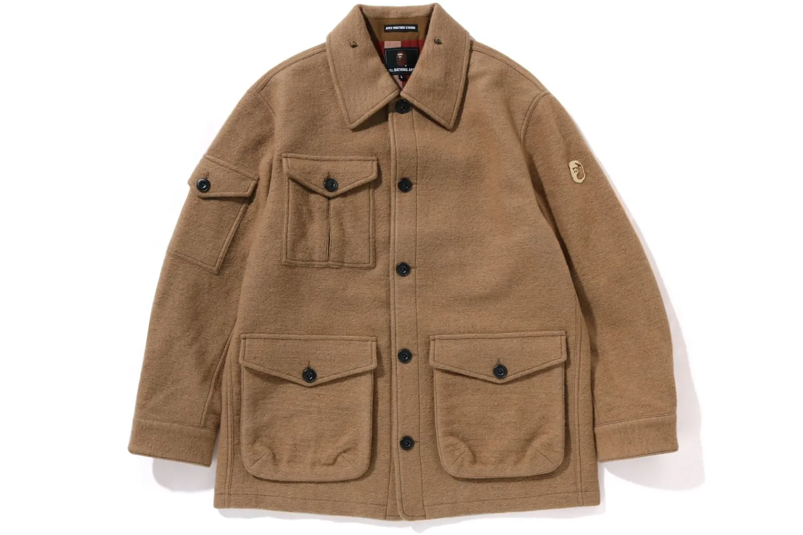 MRB WOOLEN MILITARY JACKET MENS BEIGE Cheap